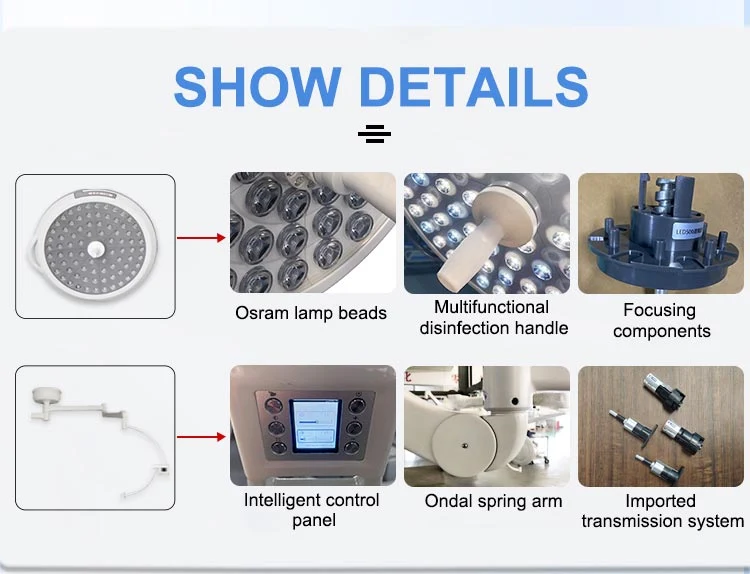 ceiling Hospital LED Surgical Shadowless Operating Light LED Operating Room